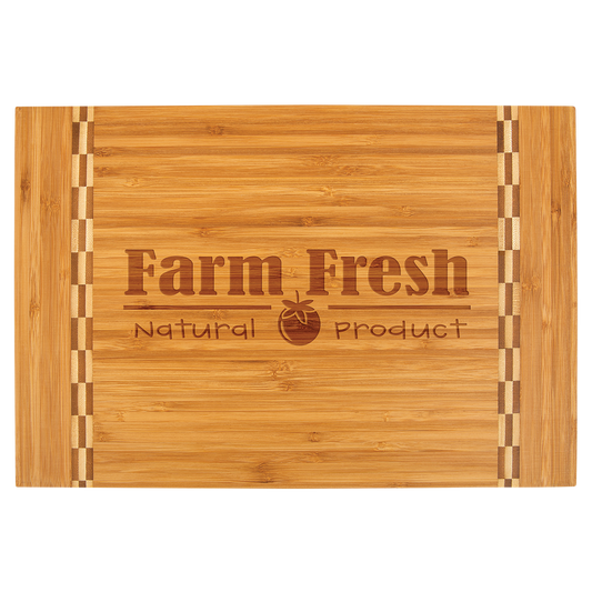 Bamboo Cutting Board with Butcher Block Inlay15