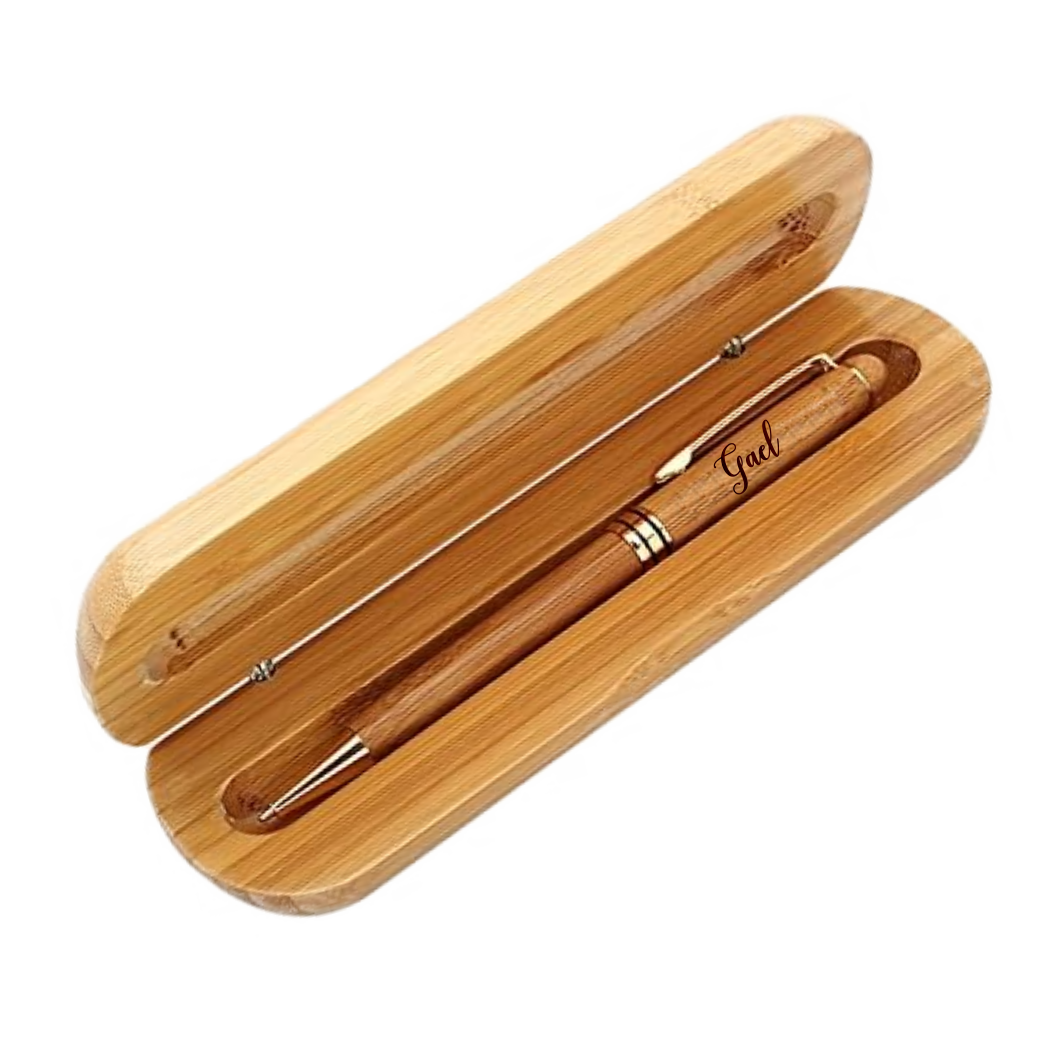 Bamboo Pen Case