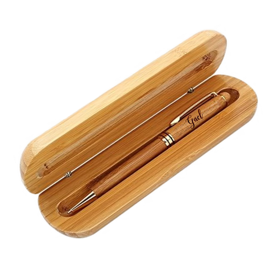 Bamboo Pen Case