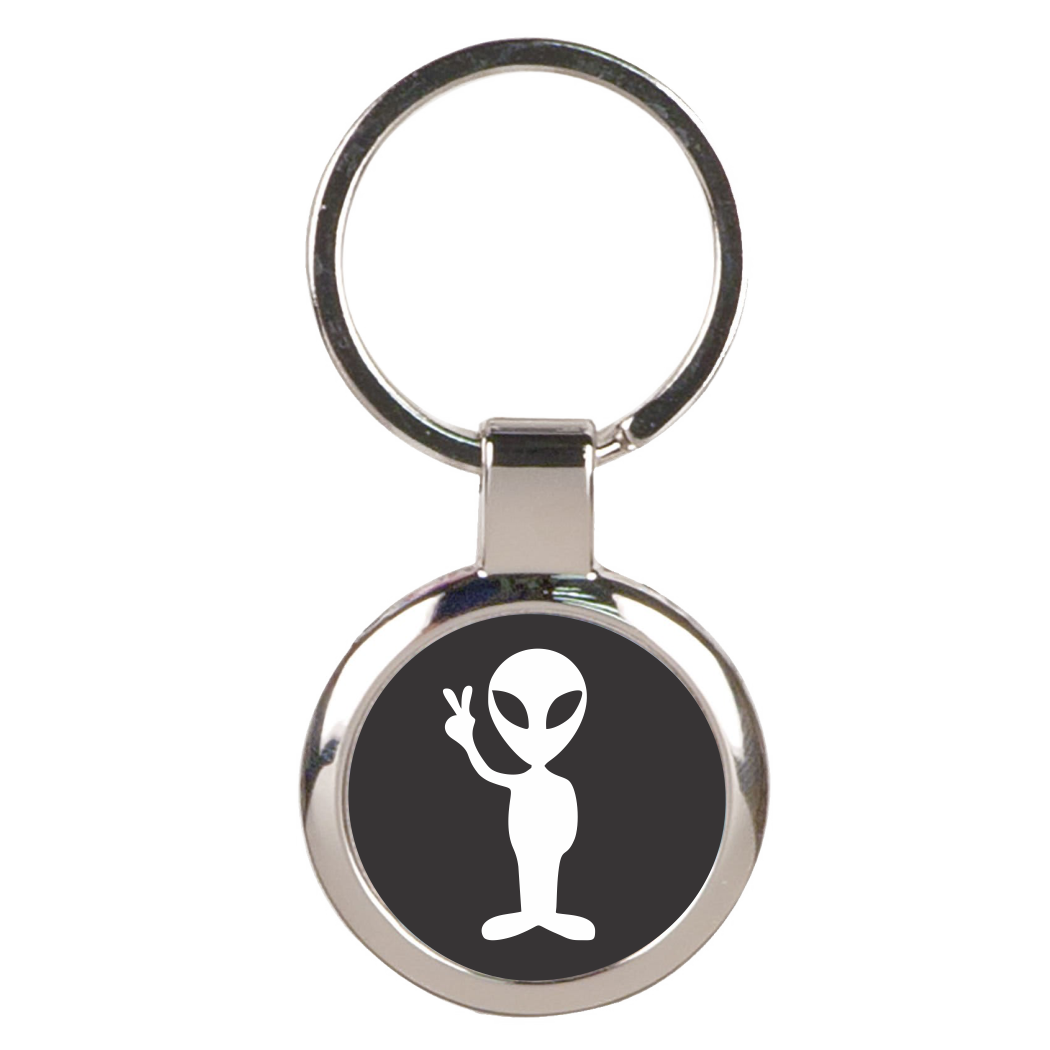 Round metal Keychain