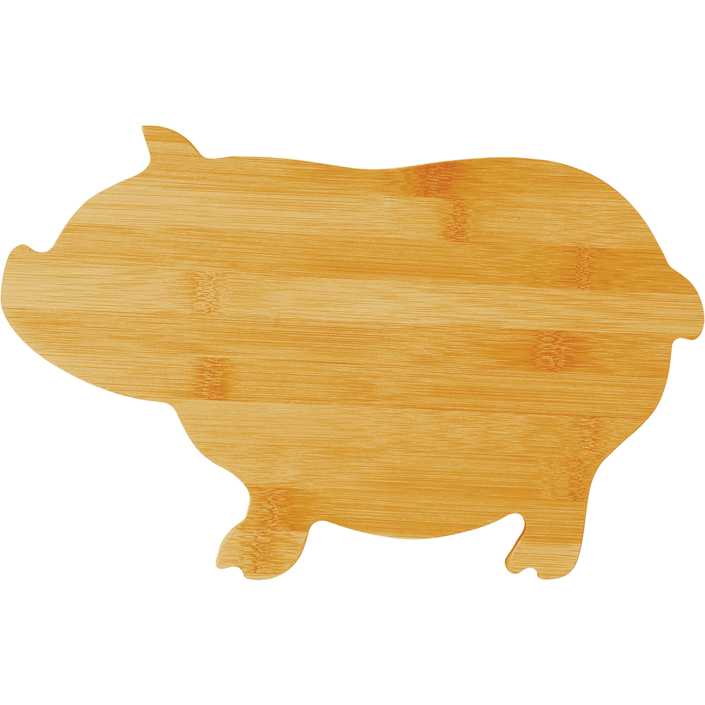 Bamboo Pig Shaped Cutting Board