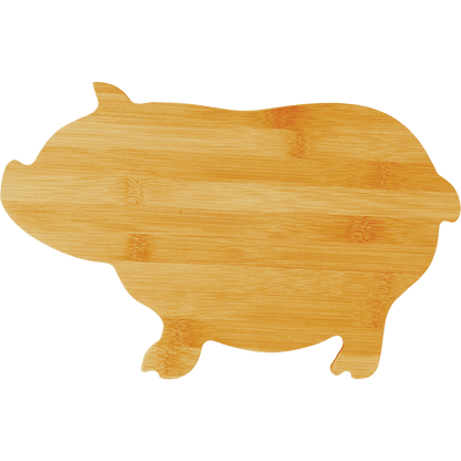 Bamboo Pig Shaped Cutting Board