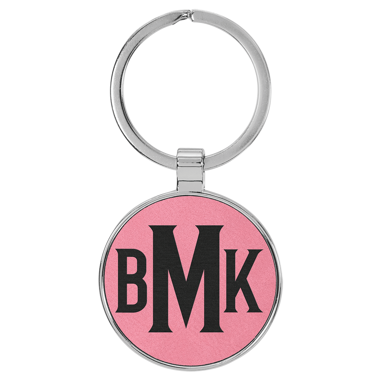 Leatherette/Metal Keychain