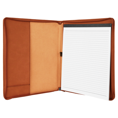 Portfolio with Notepad & Zipper