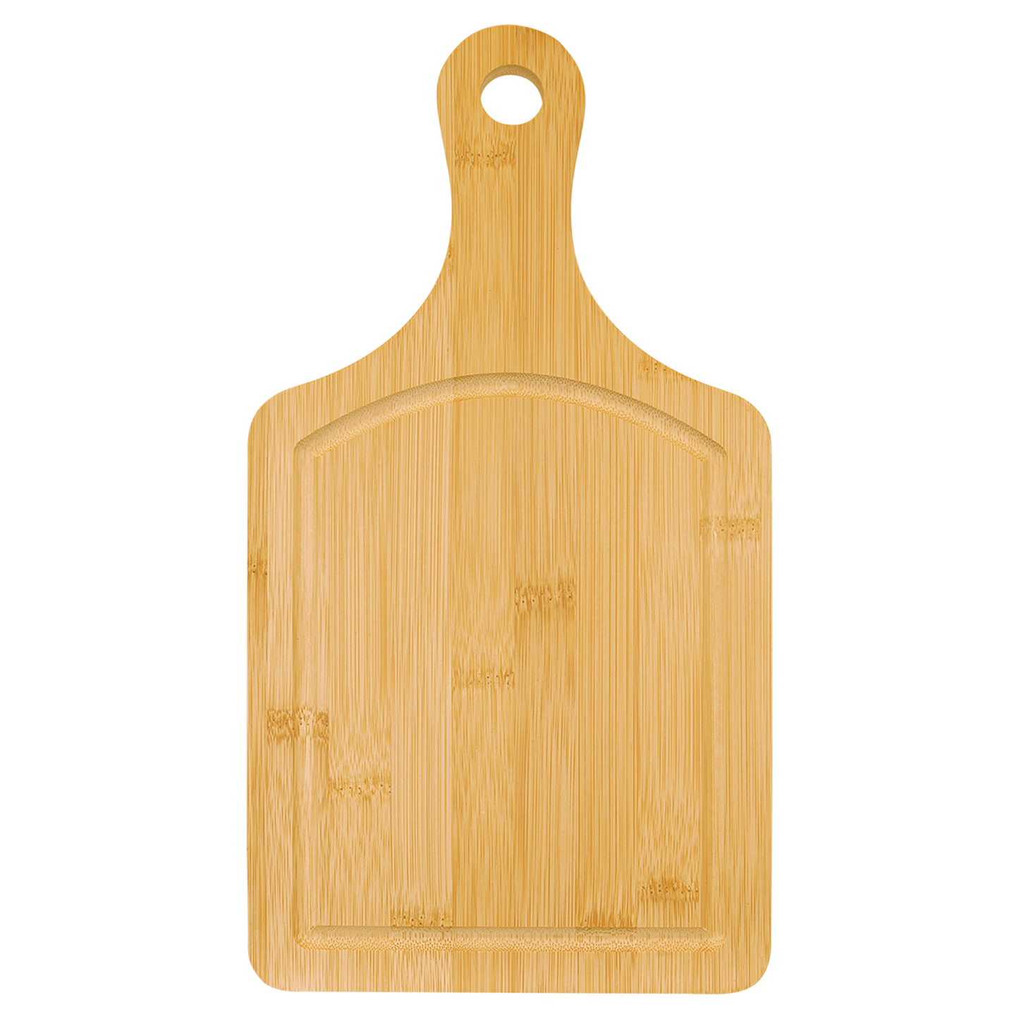 Bamboo Cutting Board Paddle Shape with Drip Ring