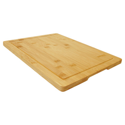 Bamboo Cutting Board with Drip Ring 13