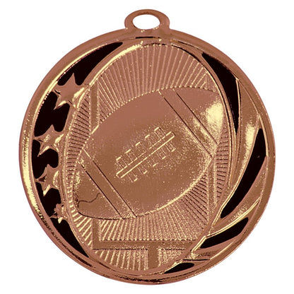 2" Bright Sports Star Medal